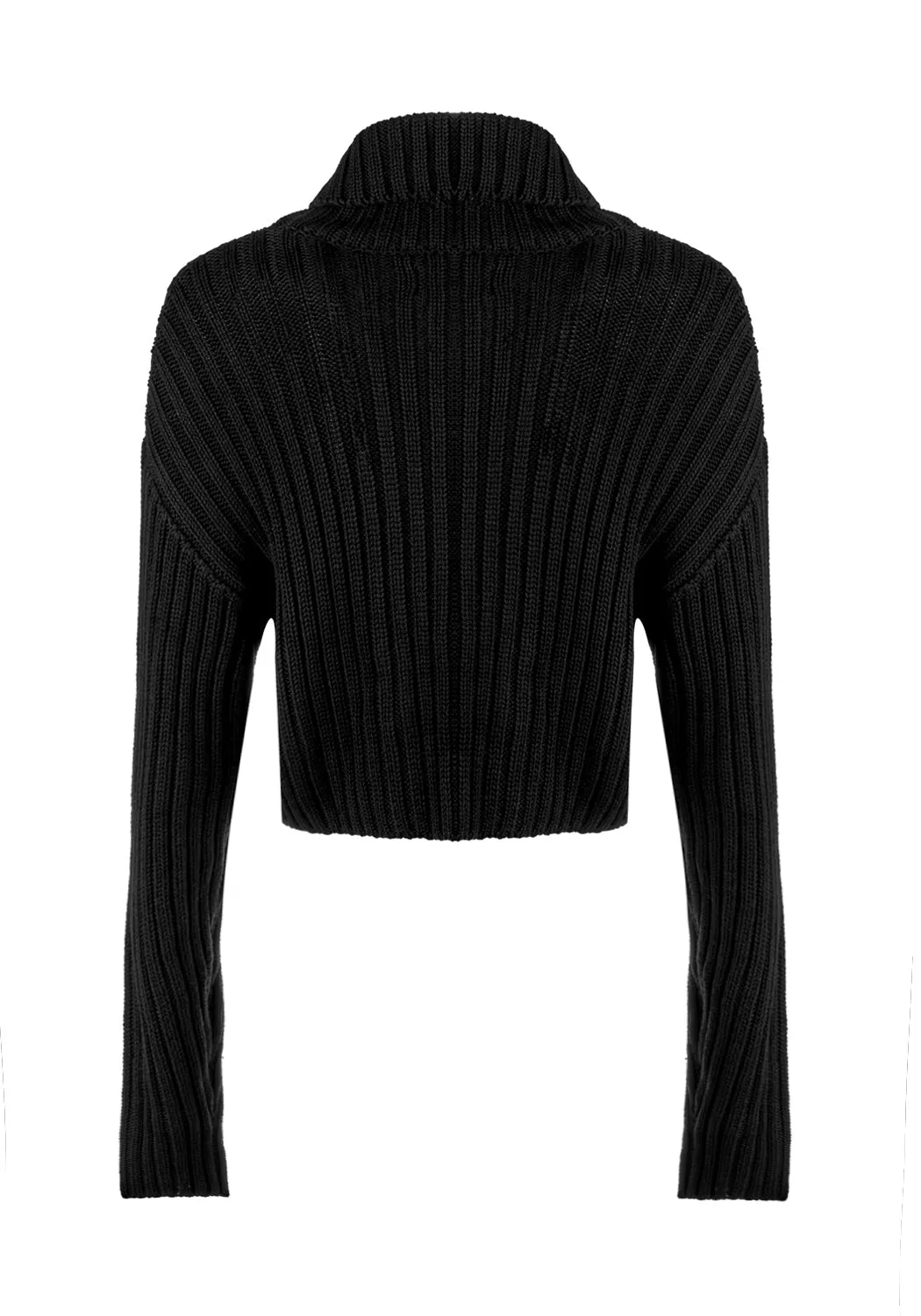Fate Funnel-Neck Crop Sweater