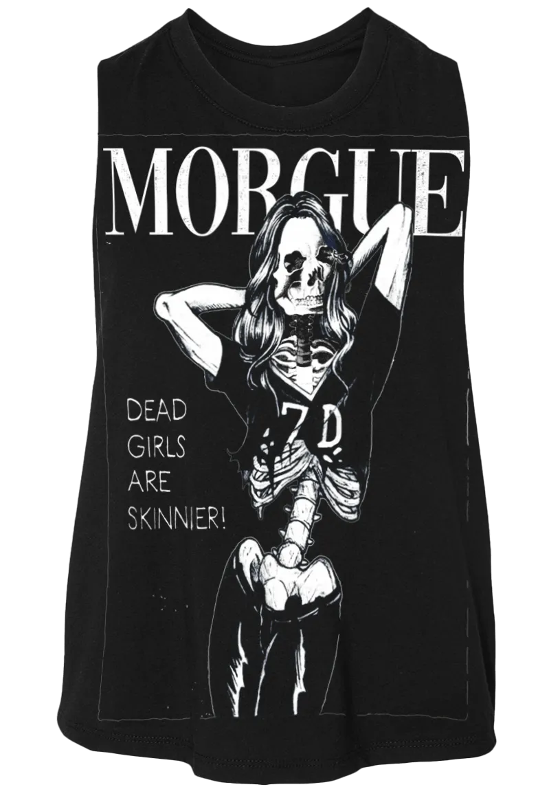 MORGUE Dead Girls are Skinnier Crop Tank
