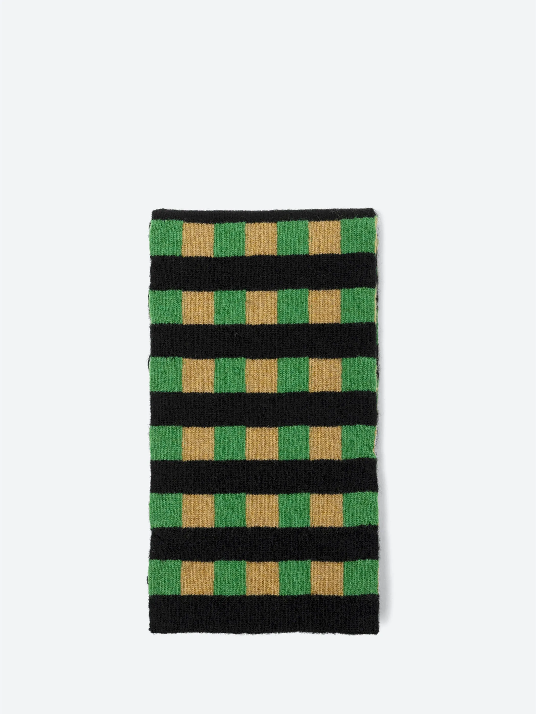 Small Check & Stripe Scarf