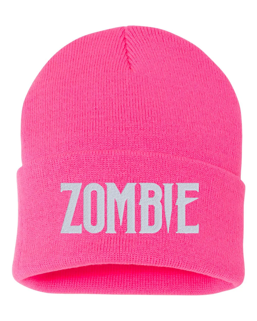 ZOMBIE Embroidered Cuffed Beanie Hat